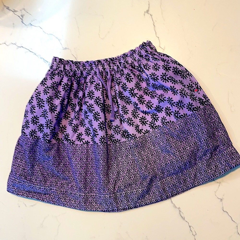 Purple cotton skirt